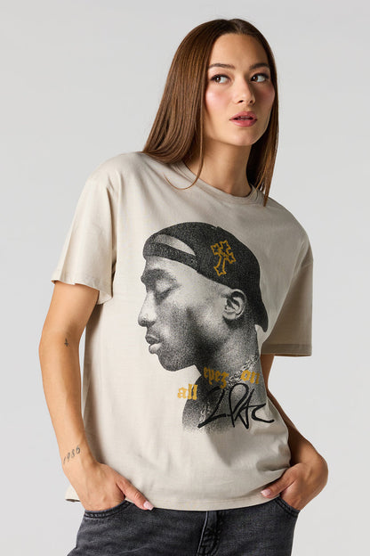 Tupac Graphic Boyfriend T-Shirt