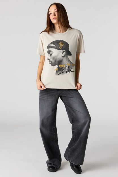Tupac Graphic Boyfriend T-Shirt