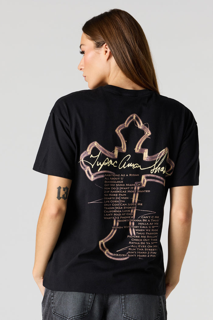 Tupac Graphic Boyfriend T-Shirt