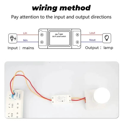 Wiring diagram for a remote control system