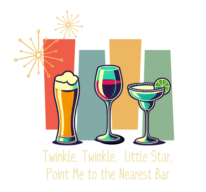 Twinkle, Twinkle, Little Star, Point Me to the Nearest Bar Unisex HD Cotton™ T-shirt