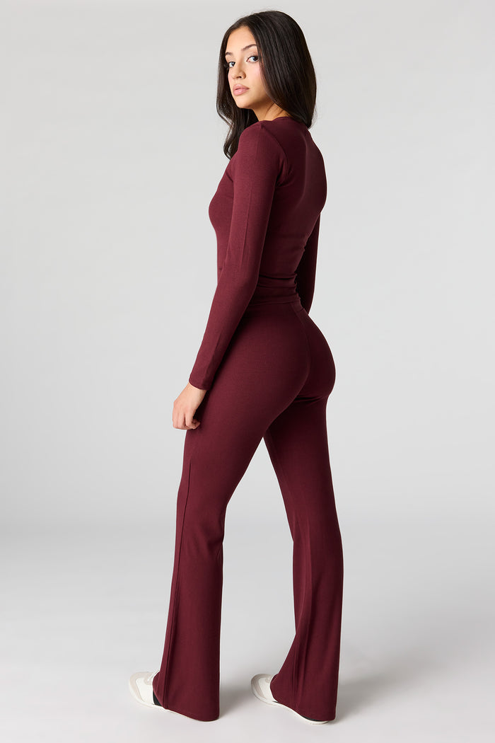 U/A Ribbed Flare Pant