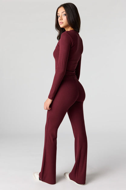 U/A Ribbed Flare Pant