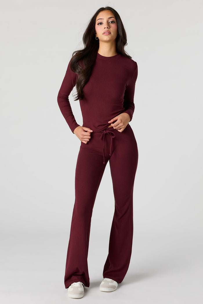 U/A Ribbed Flare Pant