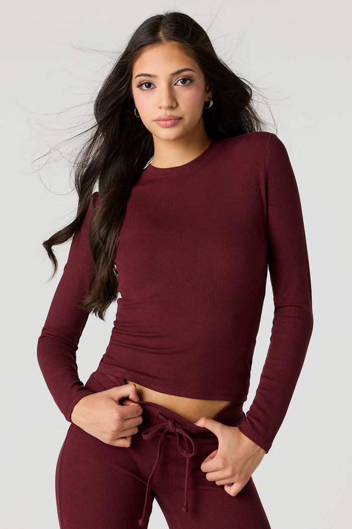 U/A Ribbed Long Sleeve Top