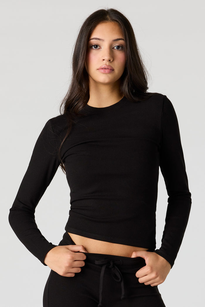 U/A Ribbed Long Sleeve Top