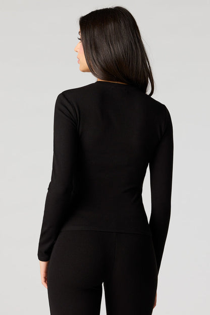 U/A Ribbed Long Sleeve Top