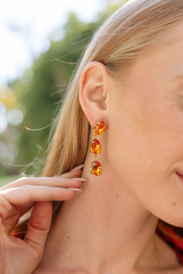 Unapologetic Orange Statement Drop Earring