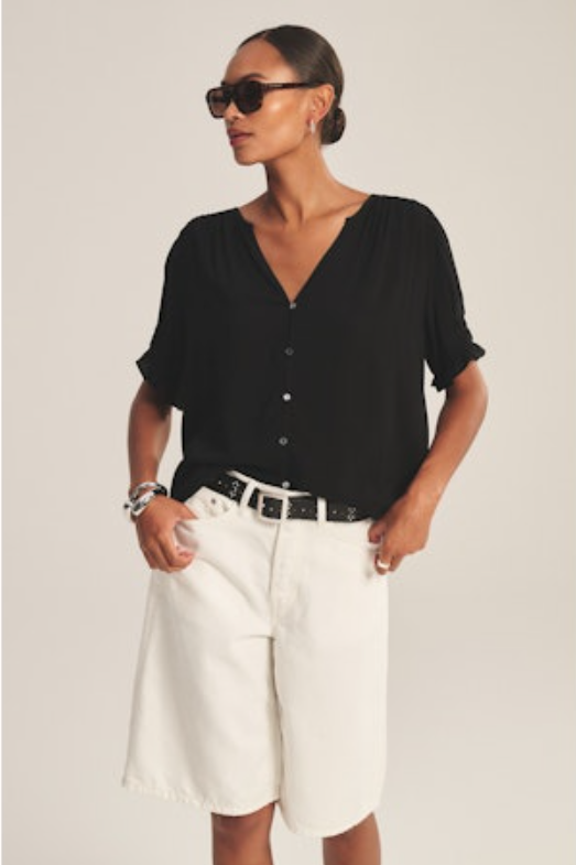 Velvet Carmella Blouse | Black