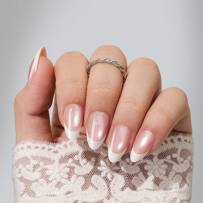 Velvet Peachy | Short Almond | SALON PRESS | INLAY TECHNOLOGY™