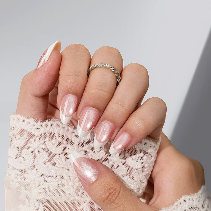 Velvet Peachy | Short Almond | SALON PRESS | INLAY TECHNOLOGY™