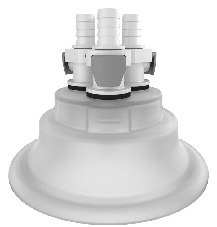 VersaCap® 120mm 3/8" HB x3 Adapter Insert - Premium laboratory-grade bioprocessing component | img_1 | Foxx Life Sciences Global | shopfls.com