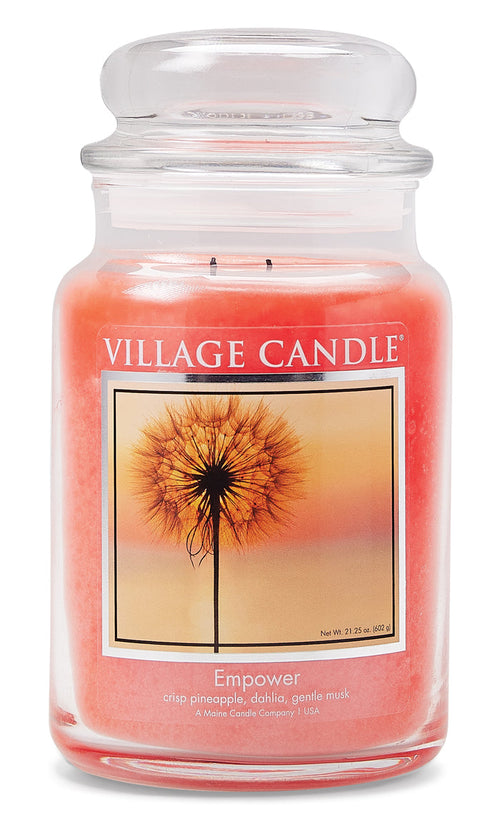 Village Candle - Empower - Large Glass Dome