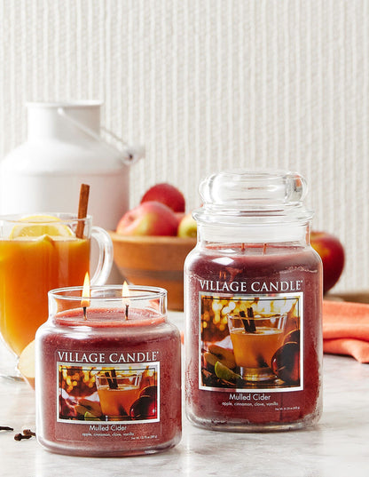 Village Candle - Mulled Cider - Large Glass Dome