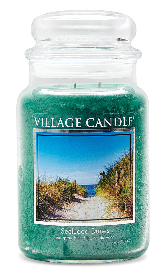 Village Candle - Secluded Dunes - Large Glass Dome