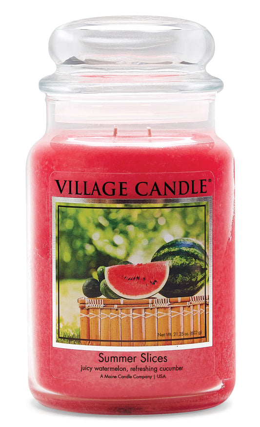 Village Candle - Summer Slices - Large Glass Dome