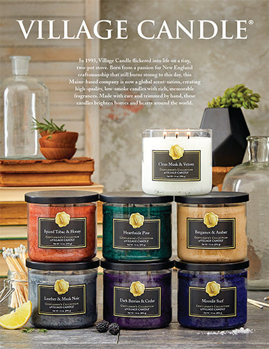 Village Candle -Bergamot & Amber - Bowl