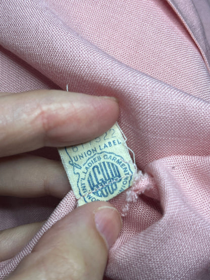Vintage 1950s Pink Pleated Jonathan Logan Dress