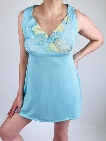 Vintage 1960s Floral Mini Dress