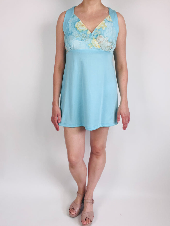 Vintage 1960s Floral Mini Dress