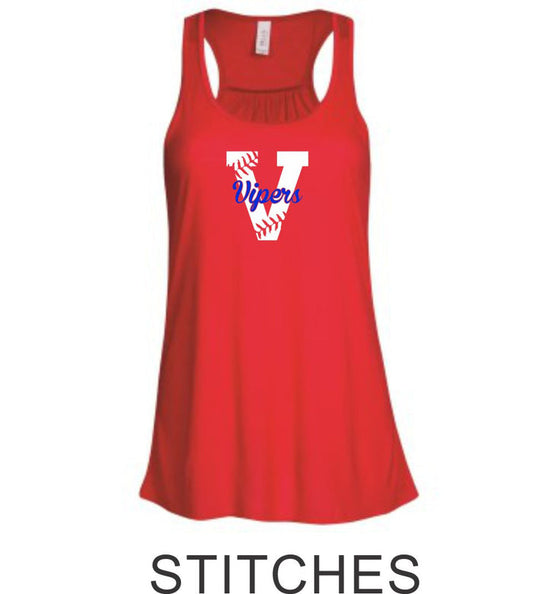Vipers Flowy Tank- 3 designs- Matte or Glitter