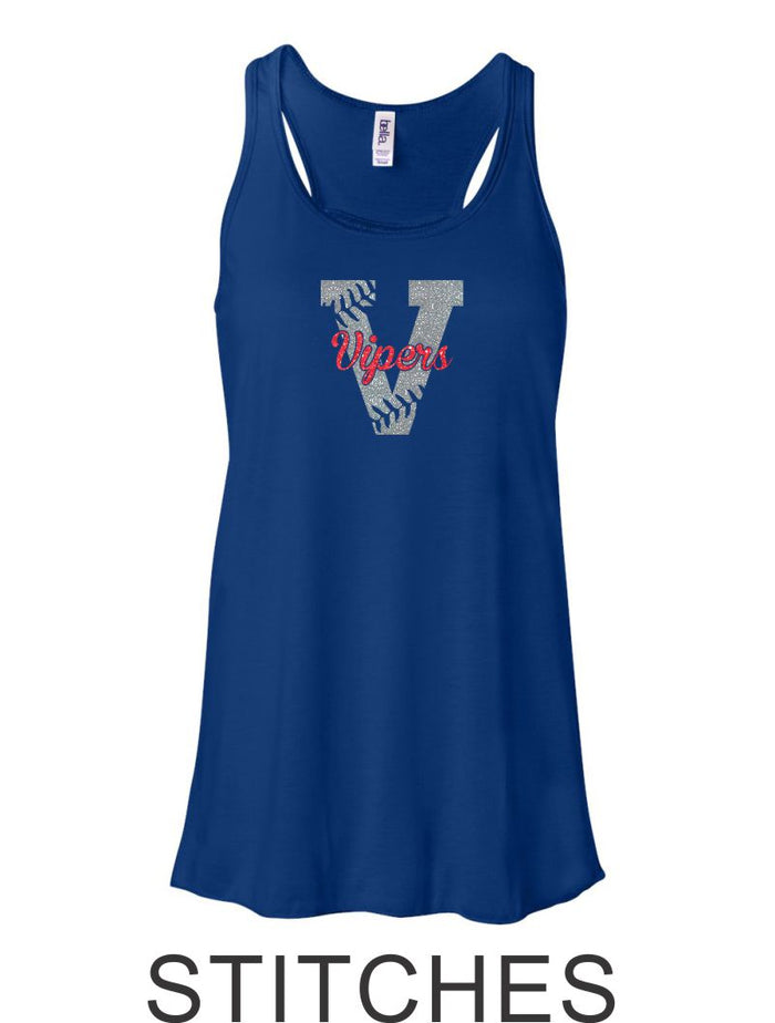 Vipers Flowy Tank- 3 designs- Matte or Glitter