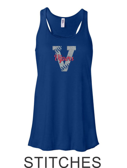 Vipers Flowy Tank- 3 designs- Matte or Glitter