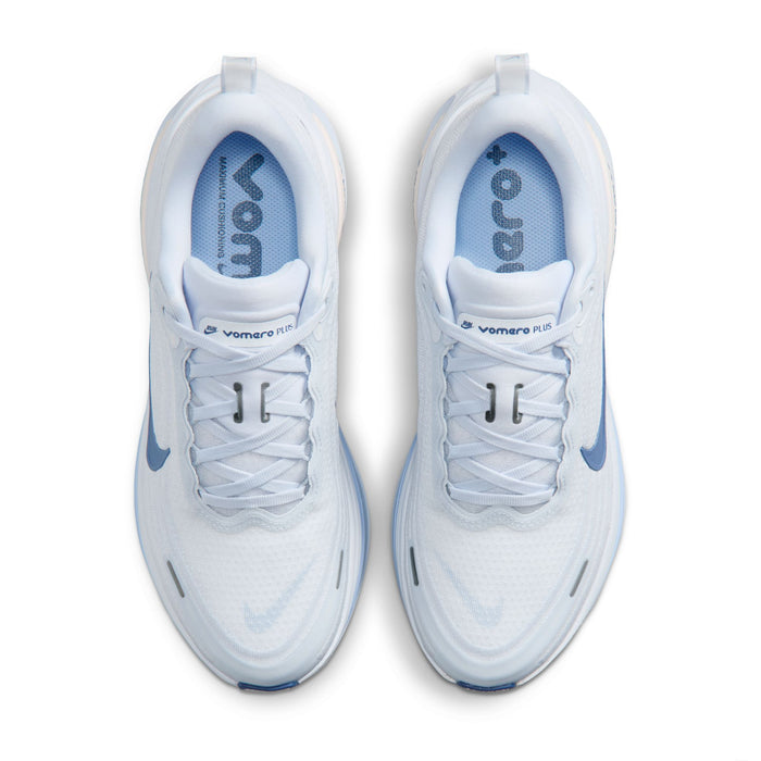 Nike Vomero Plus Women's Road Running Shoes - White/Aluminium/Football Grey/Mystic Navy