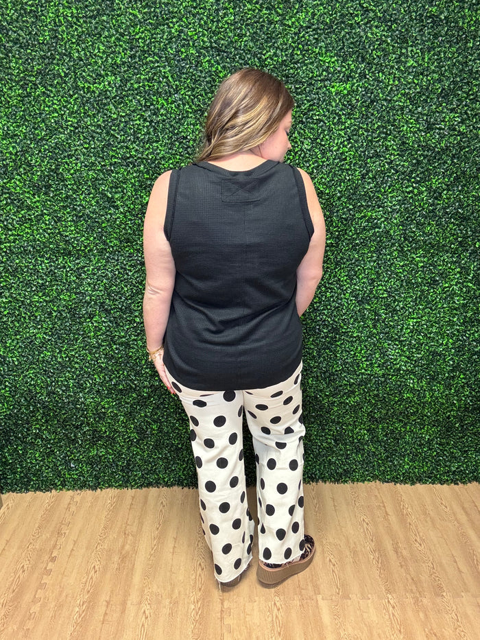 Waffle Knit Tank Top by Andree by Unit