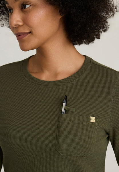 Wanderlust Long Sleeve Top - Fern - Grey's Anatomy Scrubs