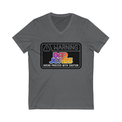 Warning: Dad Jokes Ahead - Proceed with Caution V-Neck Tee - Whippie's