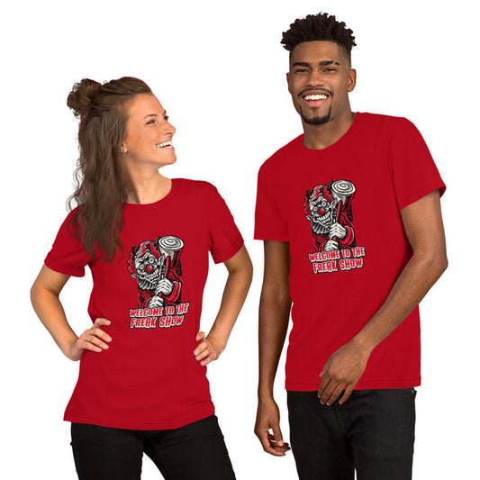 Welcome to the Freak Show Halloween Unisex t-shirt