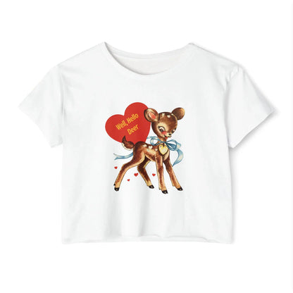Well, Hello Deer Boxy Valentine Tee