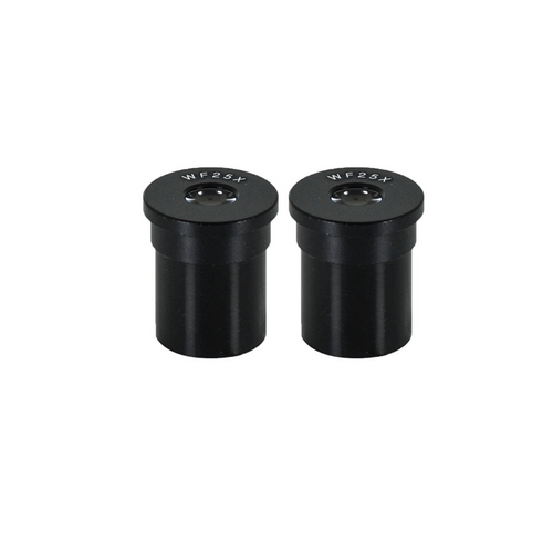WF 25X Widefield Microscope Eyepiece, 23.2mm, FOV 10mm, SKU EY02021711, three quarter front view