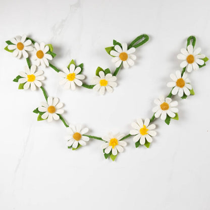 White Daisy Garland