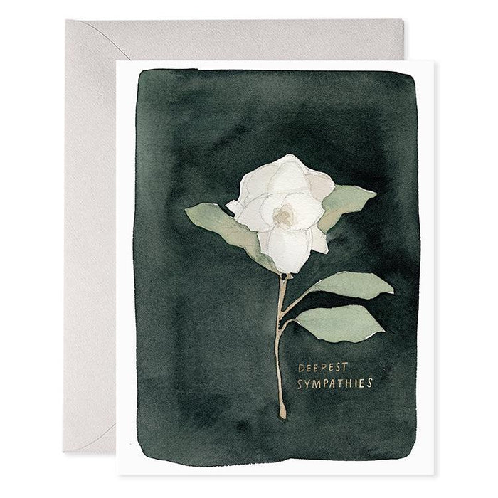 White Flower Card