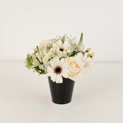 White Themed Event Flower Centerpieces Apron - Image