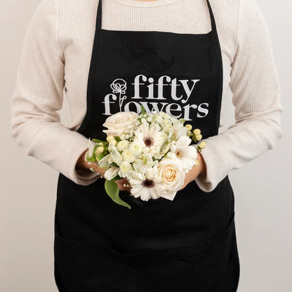 White Themed Event Flower Centerpieces Vase - Image