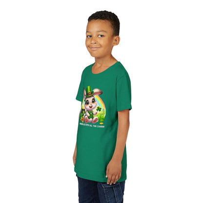 Who Needs Luck with All This Charm? Youth Tee - Spread Luck and Laughter! 🍀🍀 - Whippie's