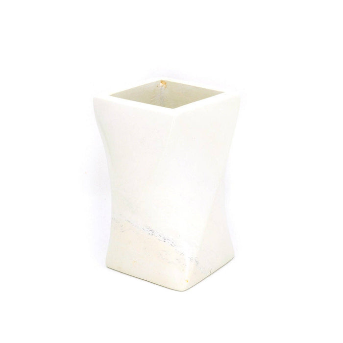 Whorled Natural Soapstone Storage Cup