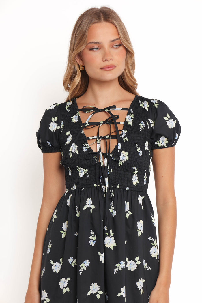 Petal and Pup USA DRESSES Winny Mini Dress - Navy Floral (Hold for Rack)
