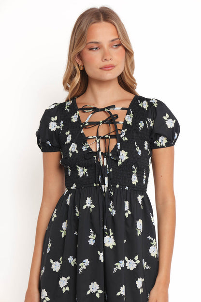 Petal and Pup USA DRESSES Winny Mini Dress - Navy Floral (Hold for Rack)