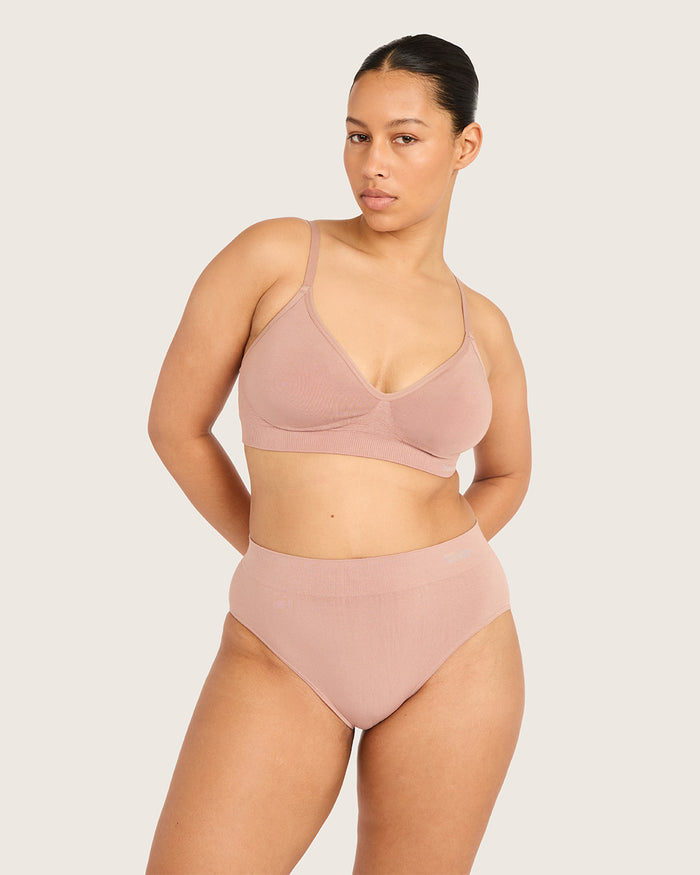 Wireless T-Shirt Bra - Chai