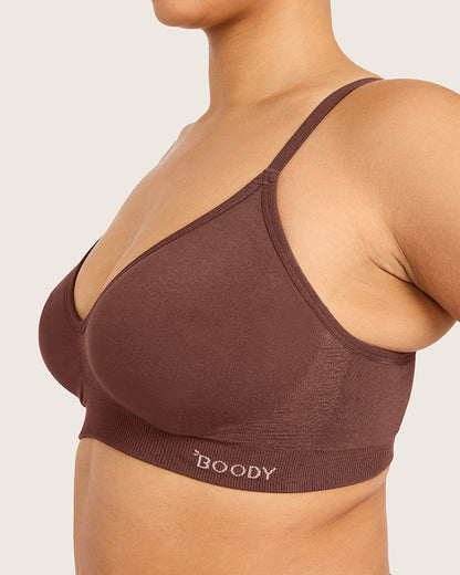 Wireless T-Shirt Bra - Espresso