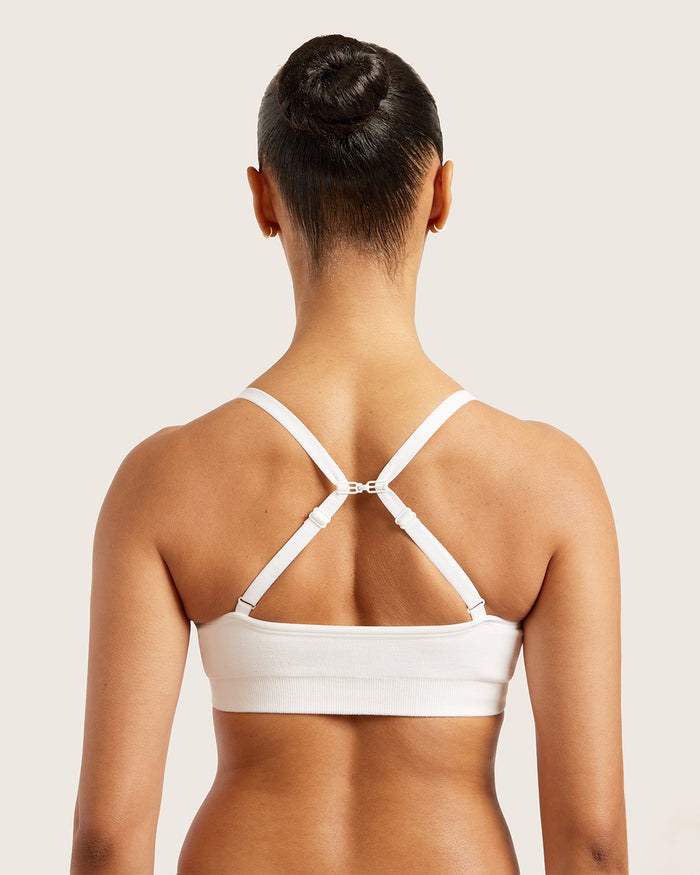 Wireless T-Shirt Bra - White