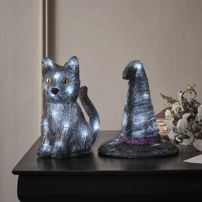 Witches Hat LED Outdoor Halloween 3D Acrylic Figure