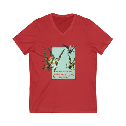 Wizard of Oz Don't Make Me Unleash the Flying Monkeys - V-neck Tee - Whippie's