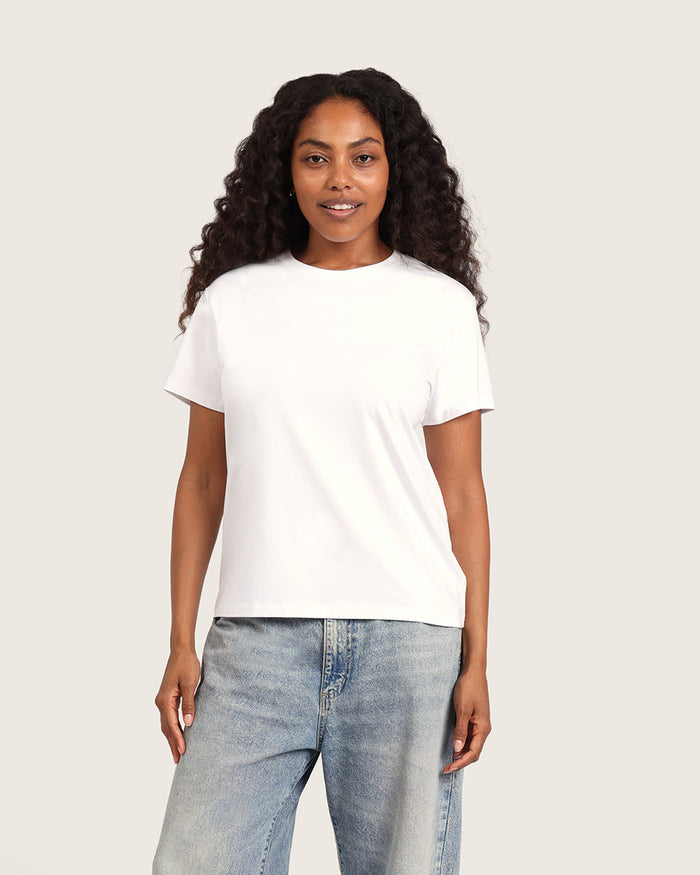 Women's Classic Crew Neck T-Shirt - White