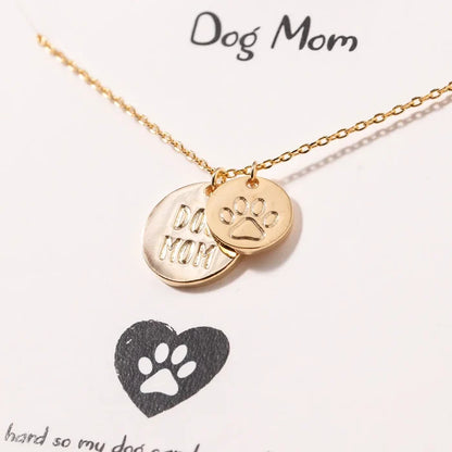 Women's Dog Mom Gold Necklace