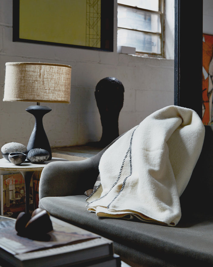 Wool Throw Blanket - "Morning" (OUT OF STOCK)